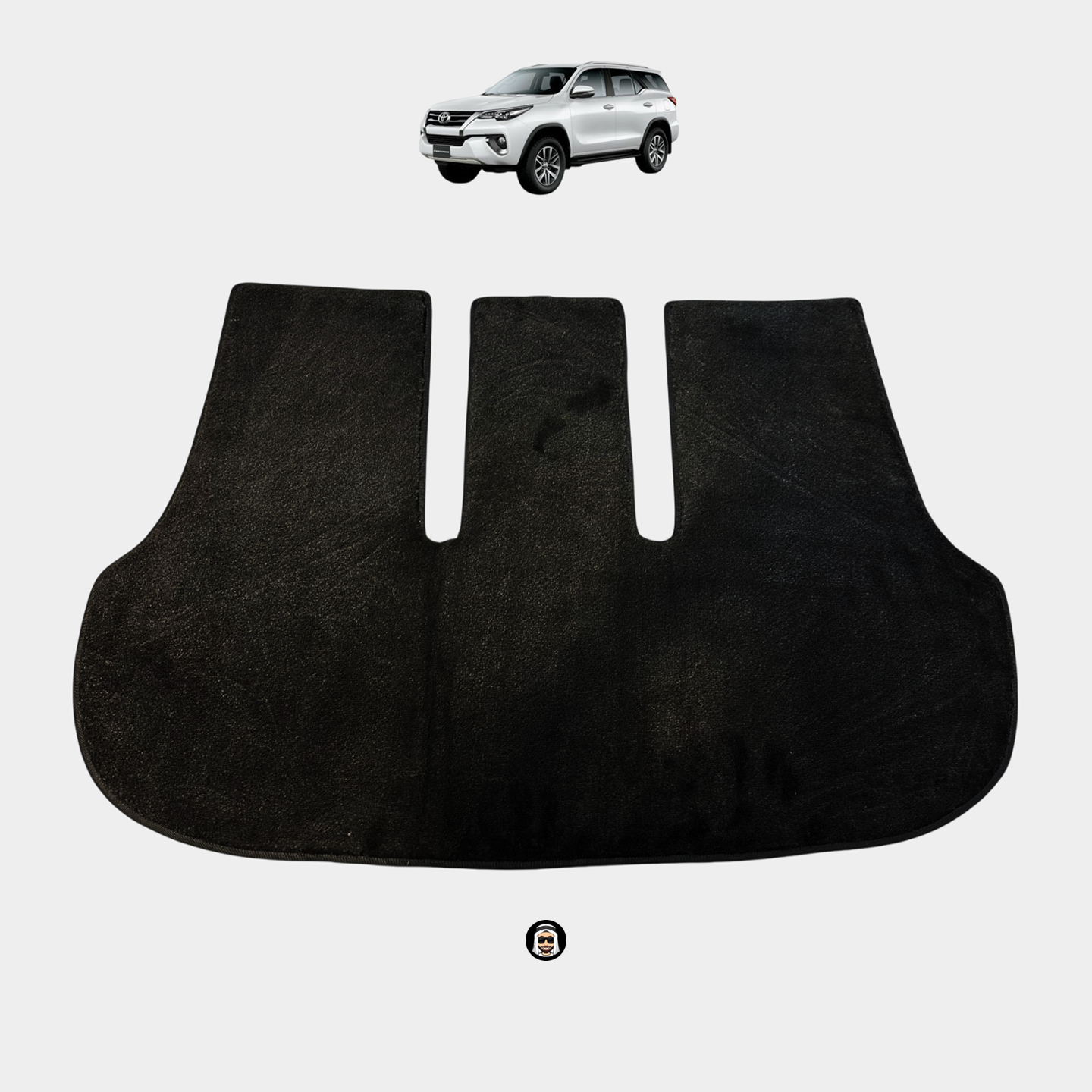 Black Rear Trunk Floor Mat – Toyota Fortuner (2015–2024)