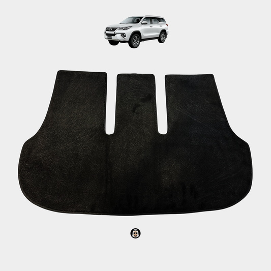 Black Rear Trunk Floor Mat – Toyota Fortuner (2015–2024)