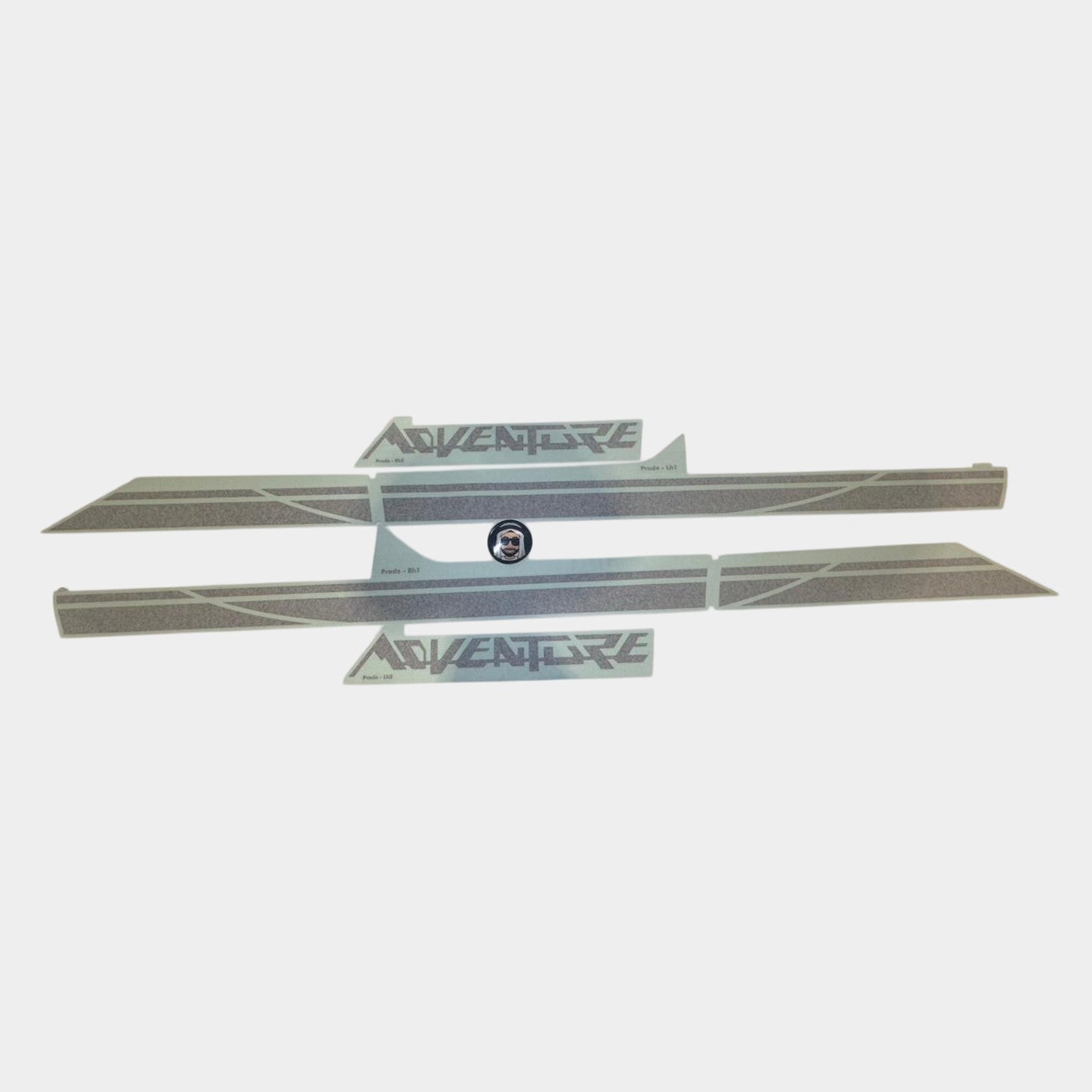 ADVENTURE Black Side Stripe Stickers Decals - Toyota Prado (2018-2023)