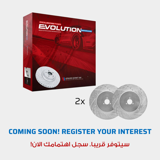 Rear 350x30mm Drilled Slotted Brake Rotors PowerStop Evolution CBR6636XPR