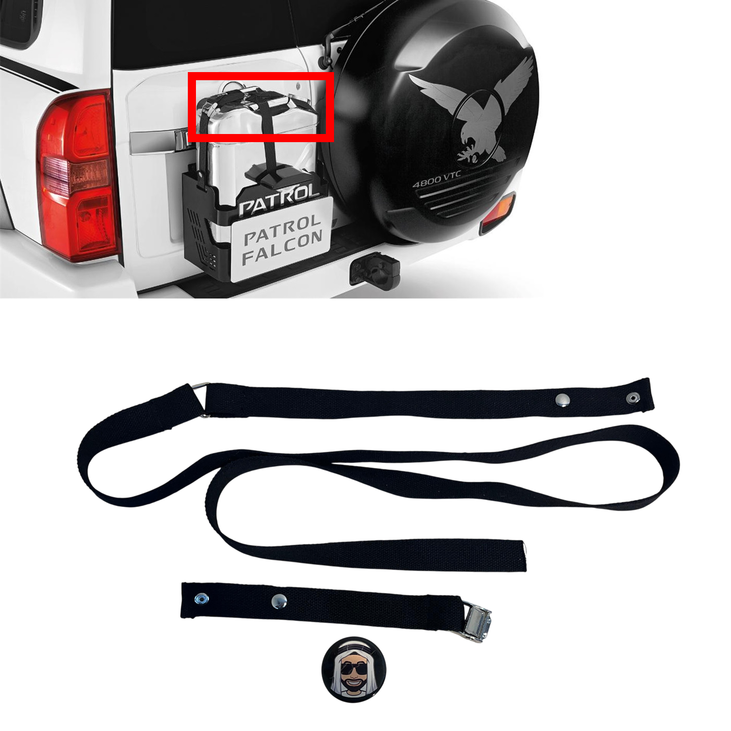 Replacement Belt for Falcon Jerry Can Holder - Nissan Patrol Y61 VTC GU