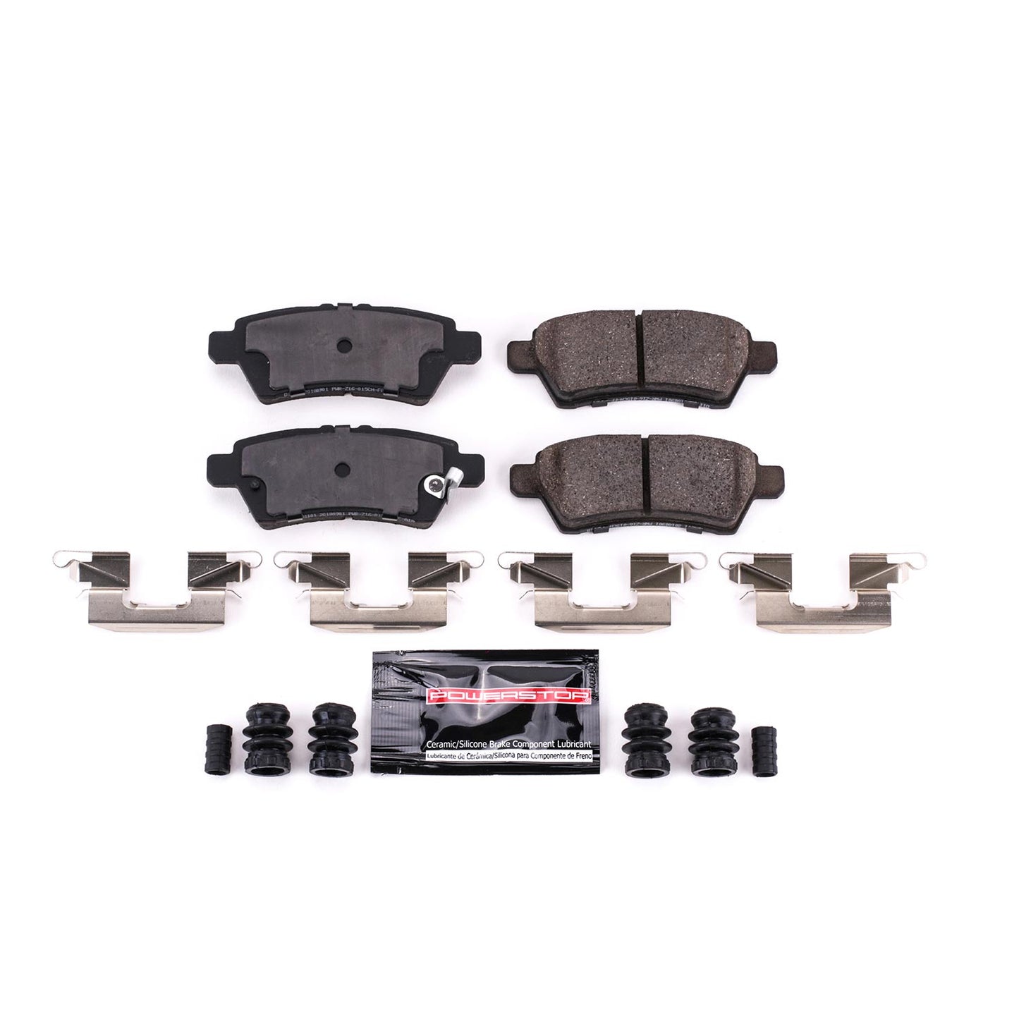 Rear Carbon Fiber Ceramic Brake Pads by PowerStop Evolution Sport Z23-1101