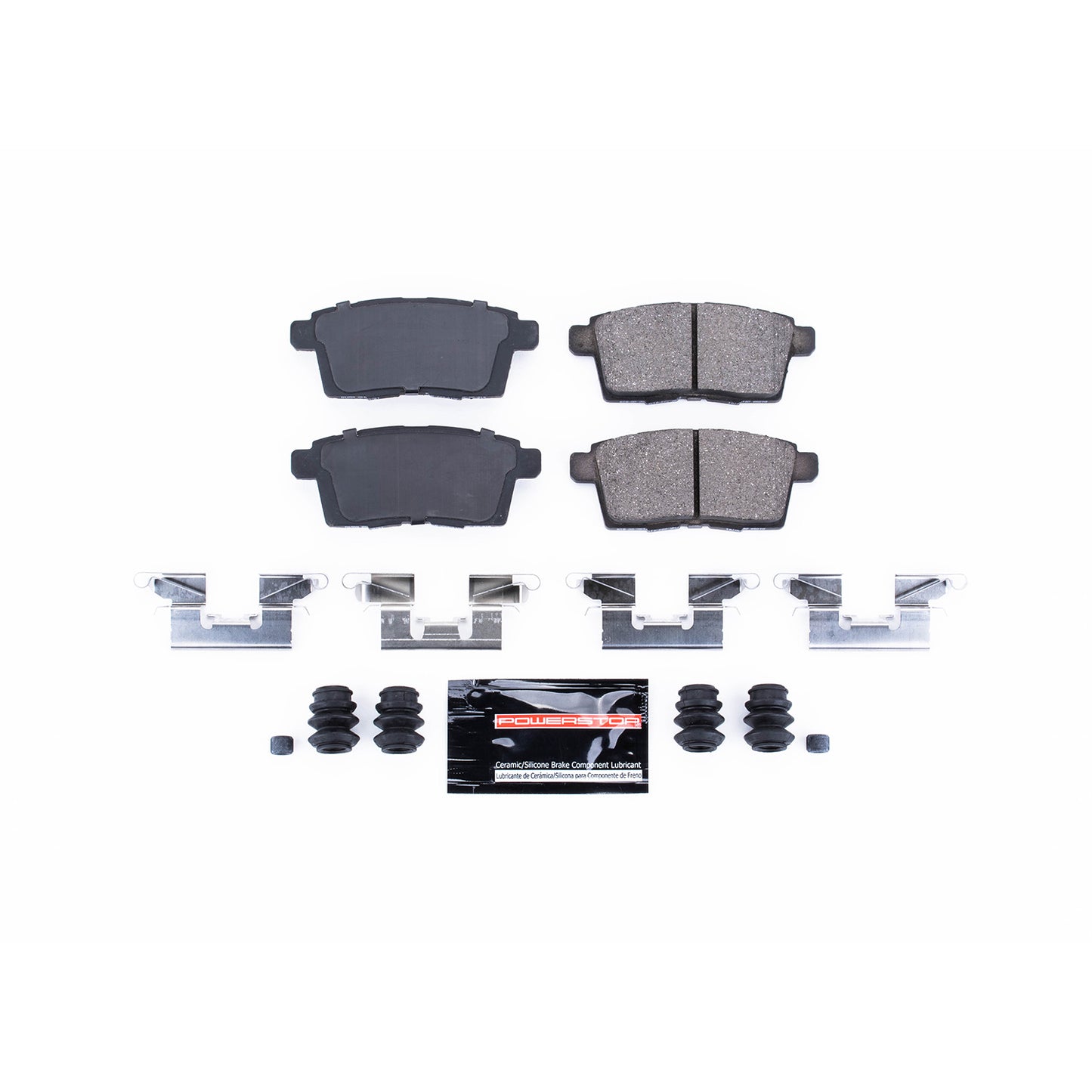 Rear Carbon Fiber Ceramic Brake Pads by PowerStop Evolution Sport Z23-1259