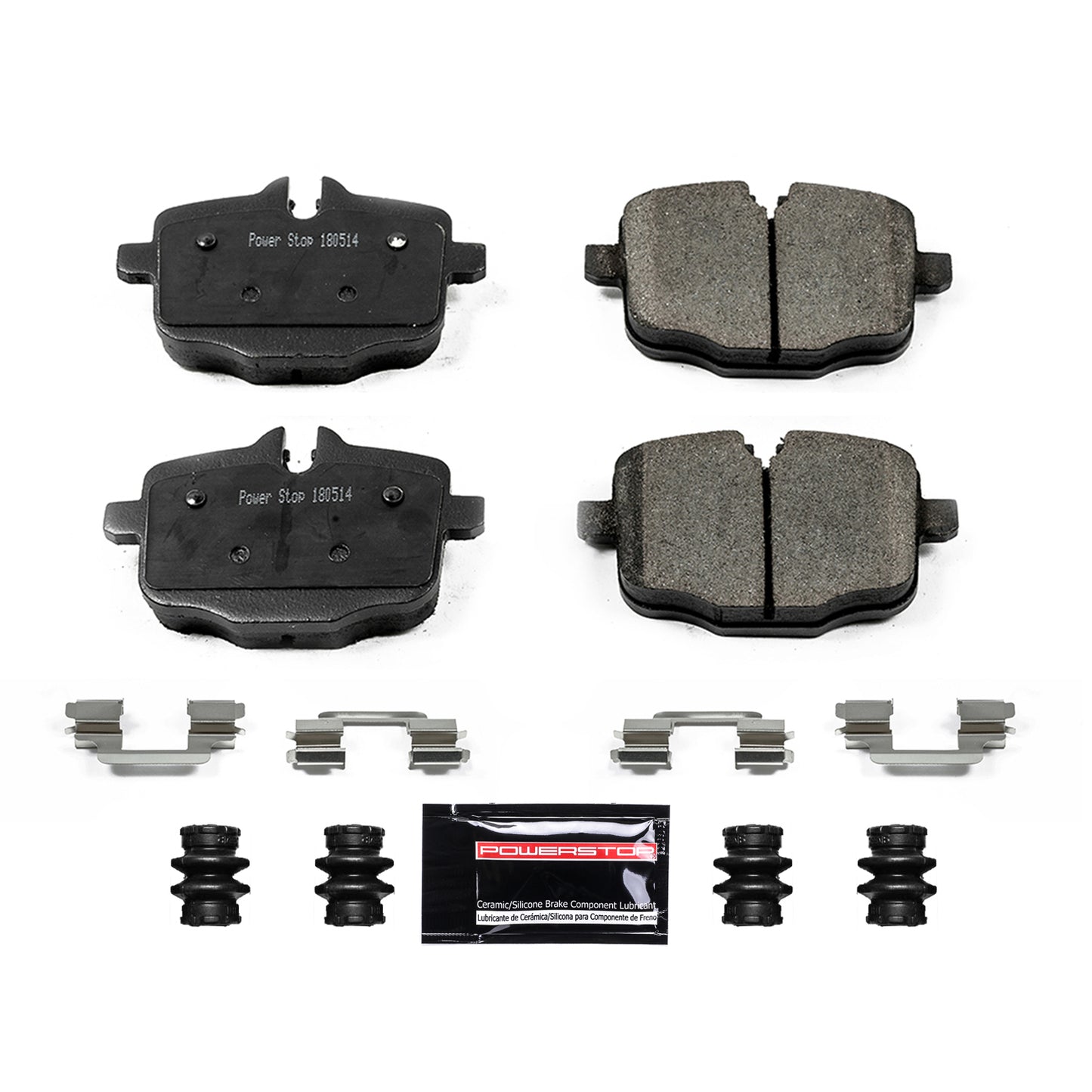 Rear Carbon Fiber Ceramic Brake Pads by PowerStop Evolution Sport Z23-1469