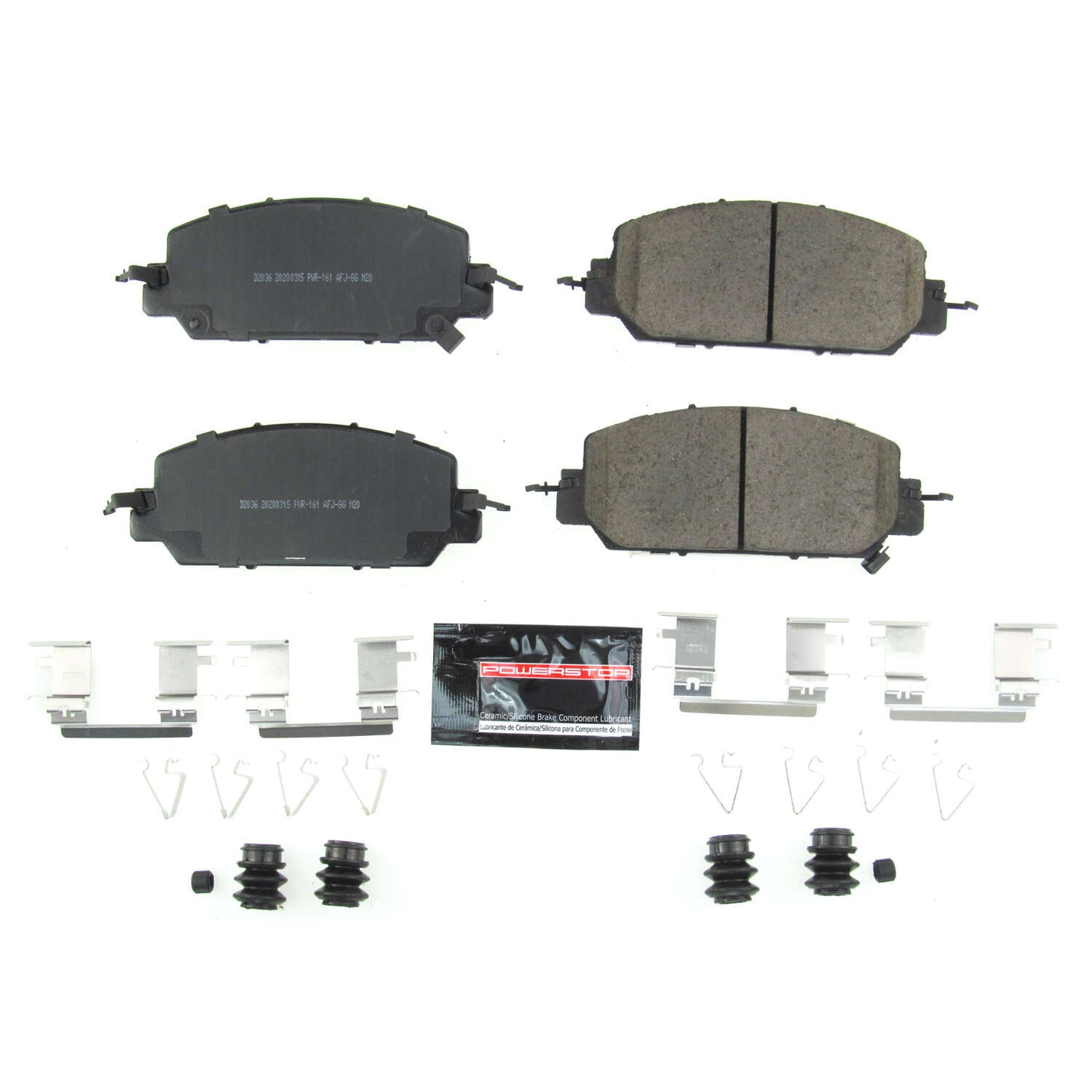 Front Carbon Fiber Ceramic Brake Pads by PowerStop Evolution Sport Z23-2036