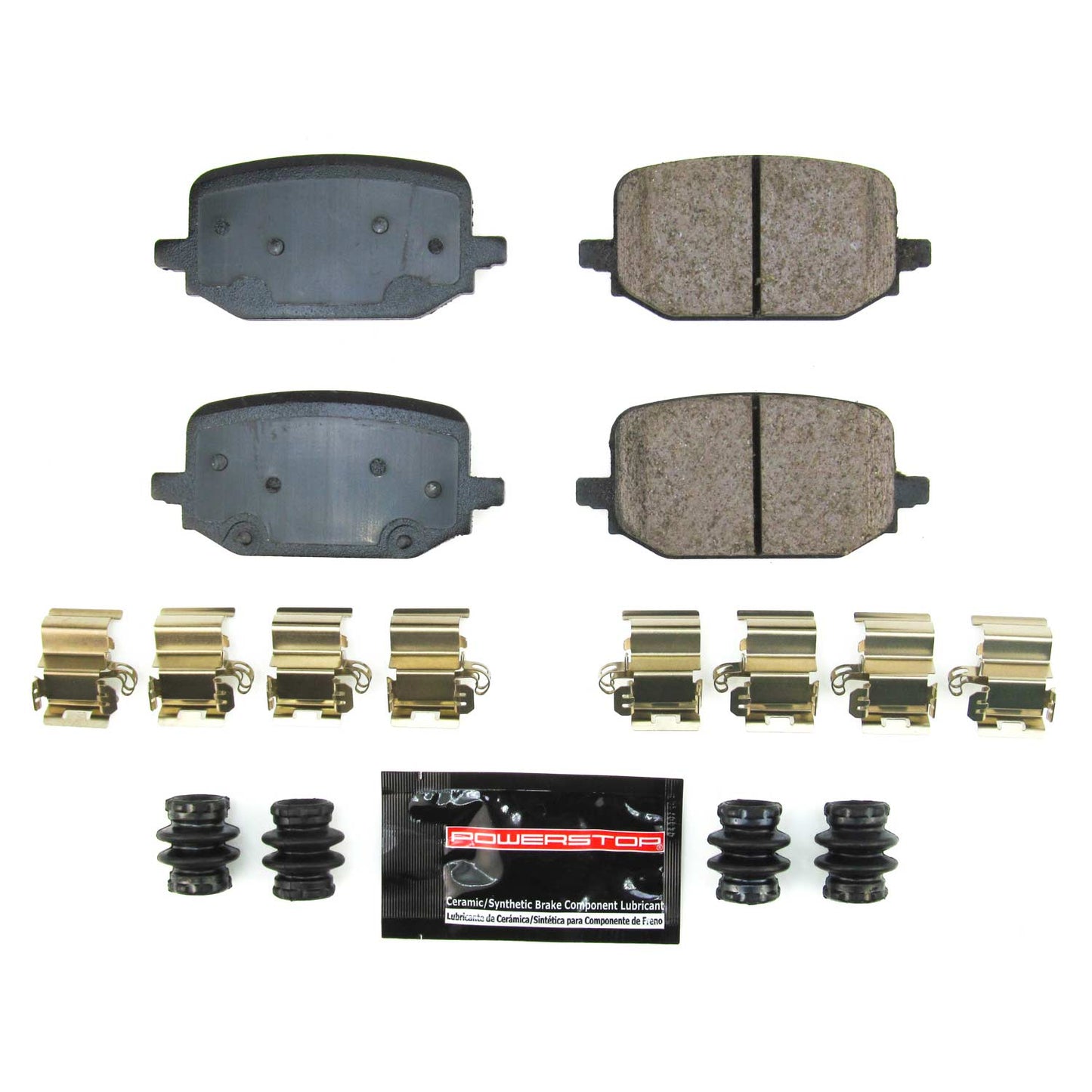 Rear Carbon Fiber Ceramic Brake Pads by PowerStop Evolution Sport Z23-2232