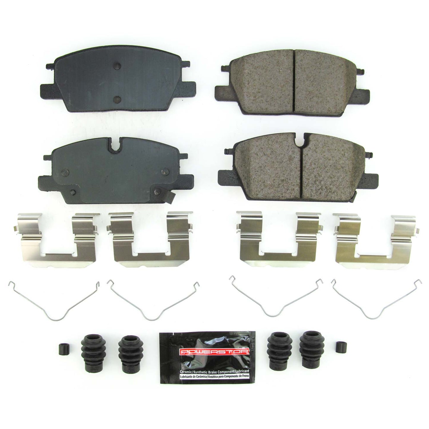Front Carbon Fiber Ceramic Brake Pads by PowerStop Evolution Sport Z23-2345
