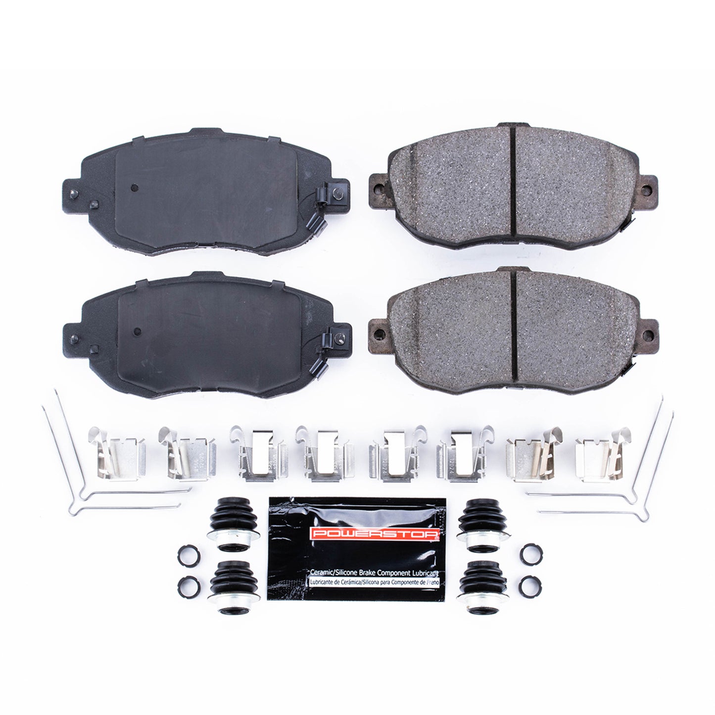 Front Carbon Fiber Ceramic Brake Pads by PowerStop Evolution Sport Z23-619