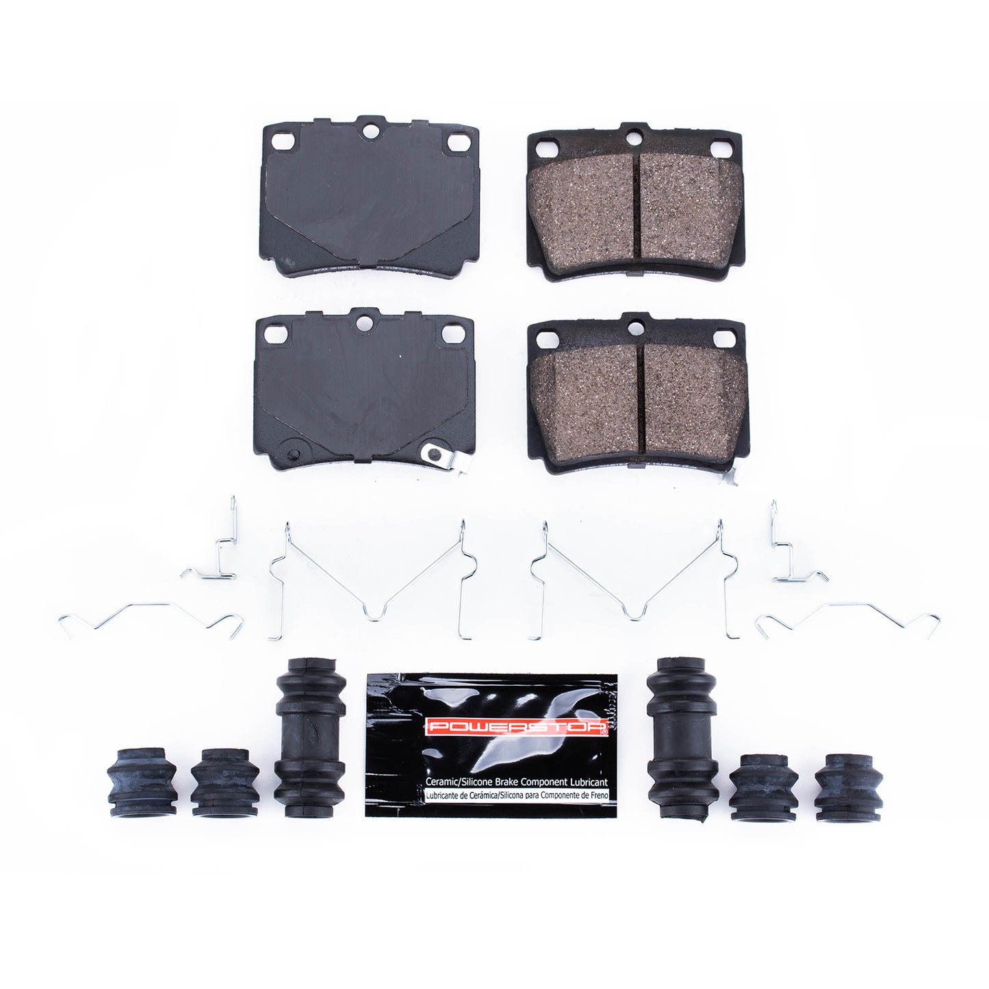 Rear Carbon Fiber Ceramic Brake Pads by PowerStop Evolution Sport Z23-733