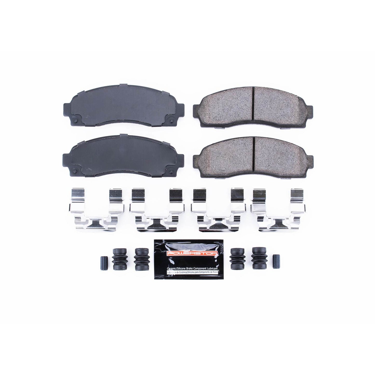 Front Carbon Fiber Ceramic Brake Pads by PowerStop Evolution Sport Z23-833