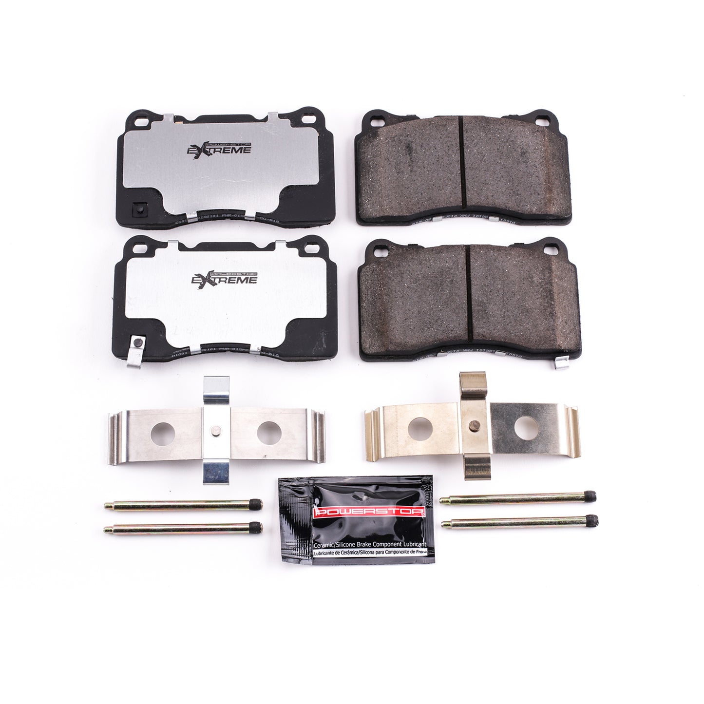 Front Carbon-Fiber Ceramic Brake Pads by PowerStop Extreme Z26-1001