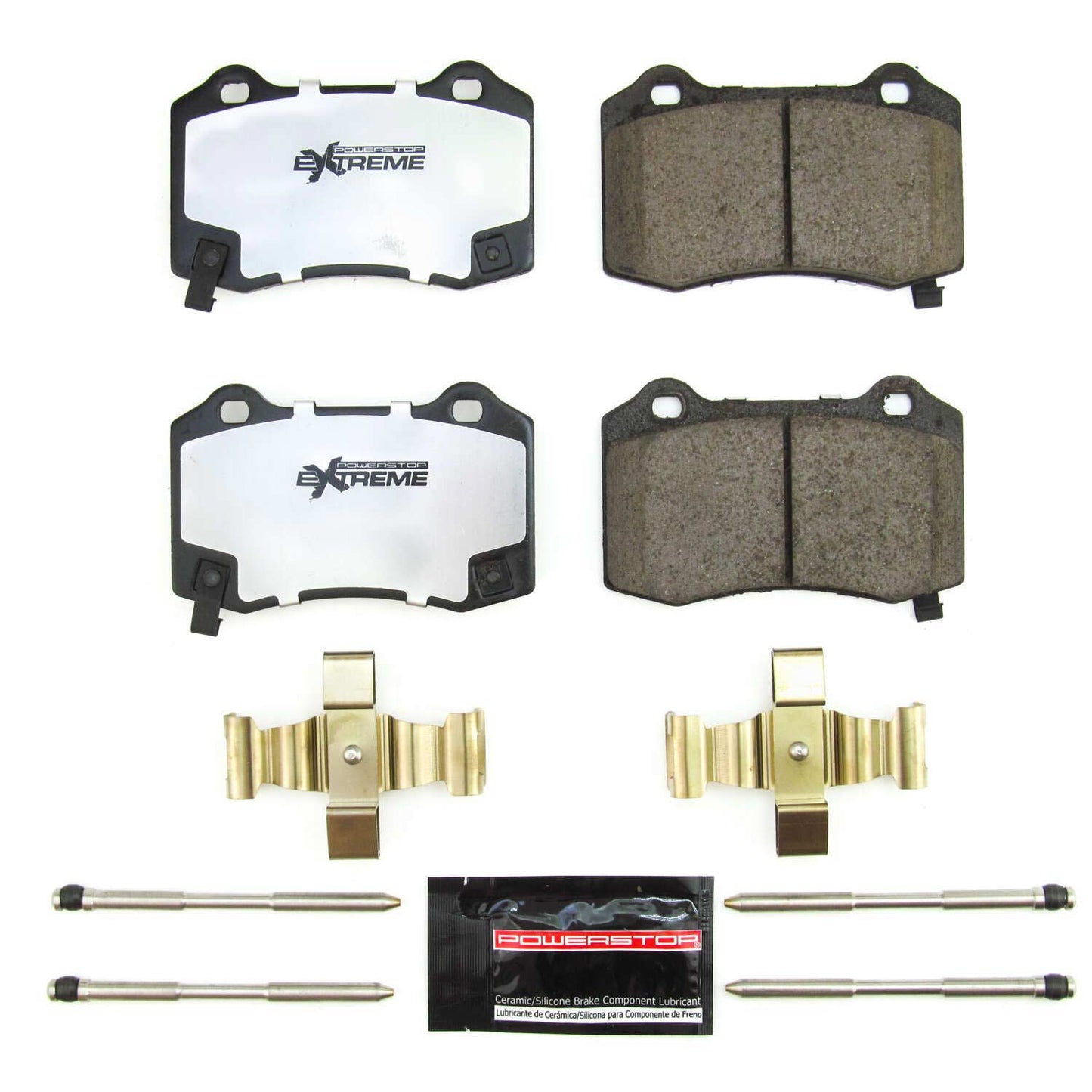 Jeep SRT Durango - Rear Carbon Ceramic Brake Pads by PowerStop Extreme Z26 (Dodge SRT392 Grand Cherokee Trackhawk RT Hellcat) (Z26-1053B)