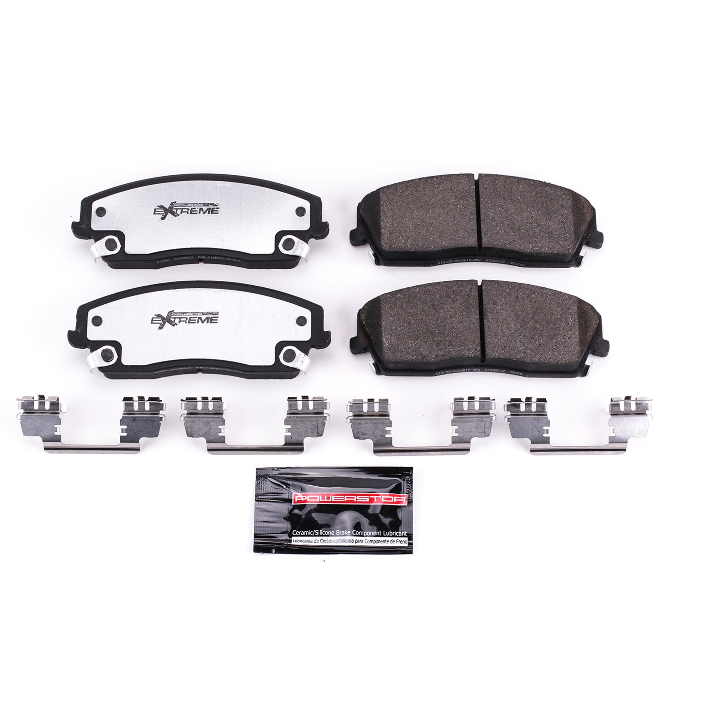 Dodge V6 Single Piston - Front Carbon-Fiber Ceramic Brake Pads by PowerStop Extreme Z26-1056