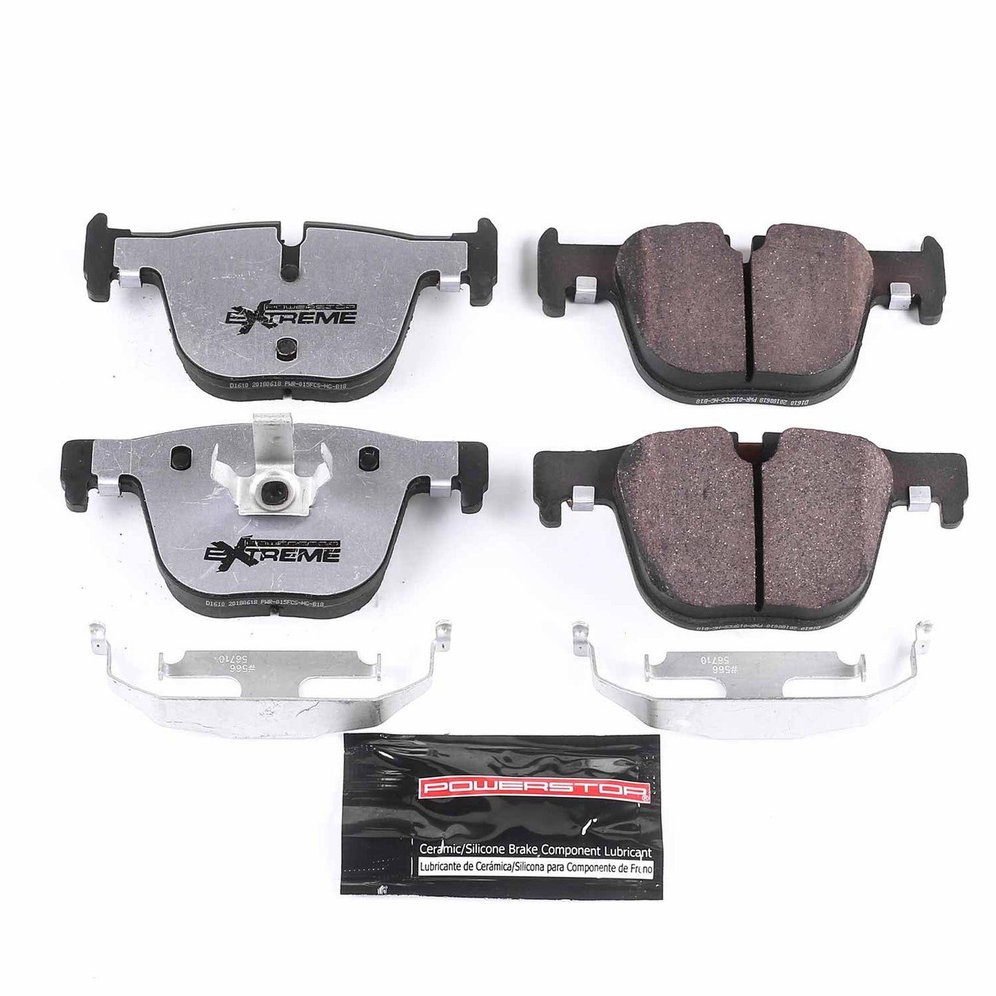 Rear Carbon-Fiber Ceramic Brake Pads by PowerStop Extreme Z26 for BMW 3 and 4 Series (Z26-1610)