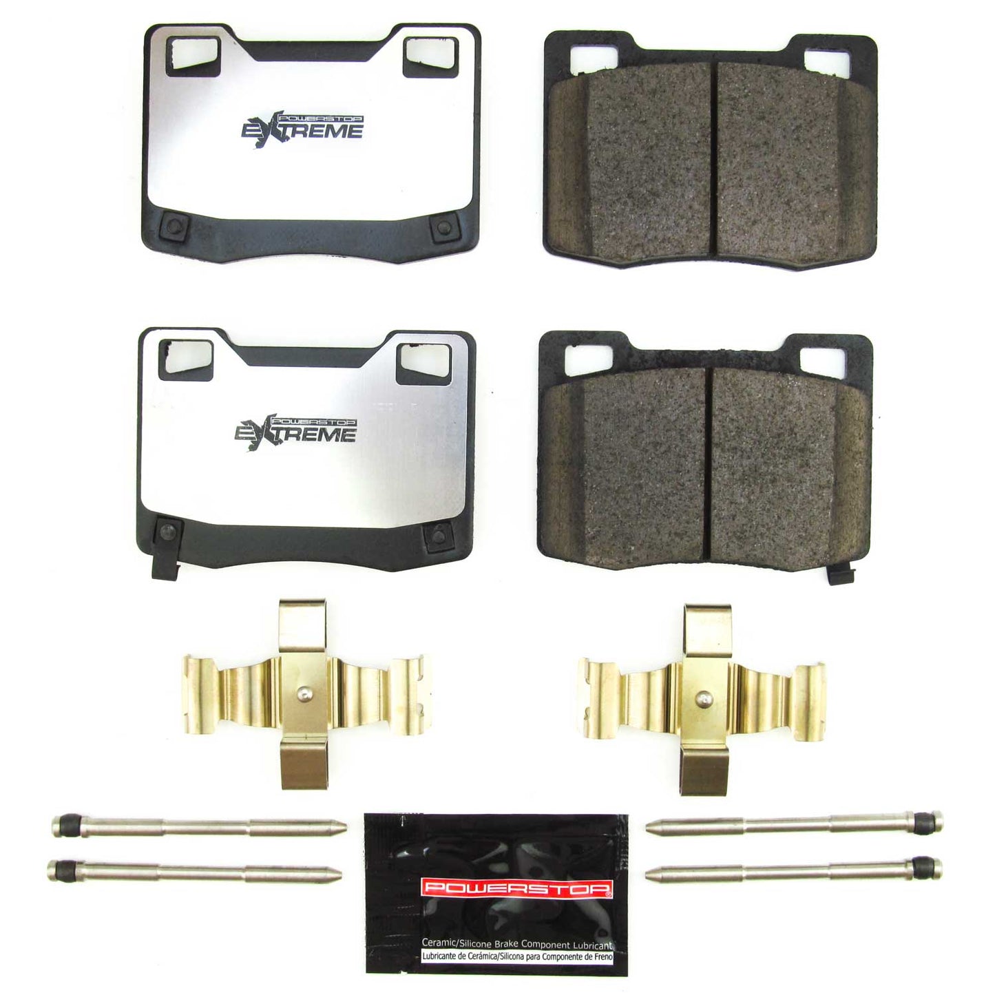Rear Carbon-Fiber Ceramic Brake Pads by PowerStop Extreme Z26 (Z26-2363)