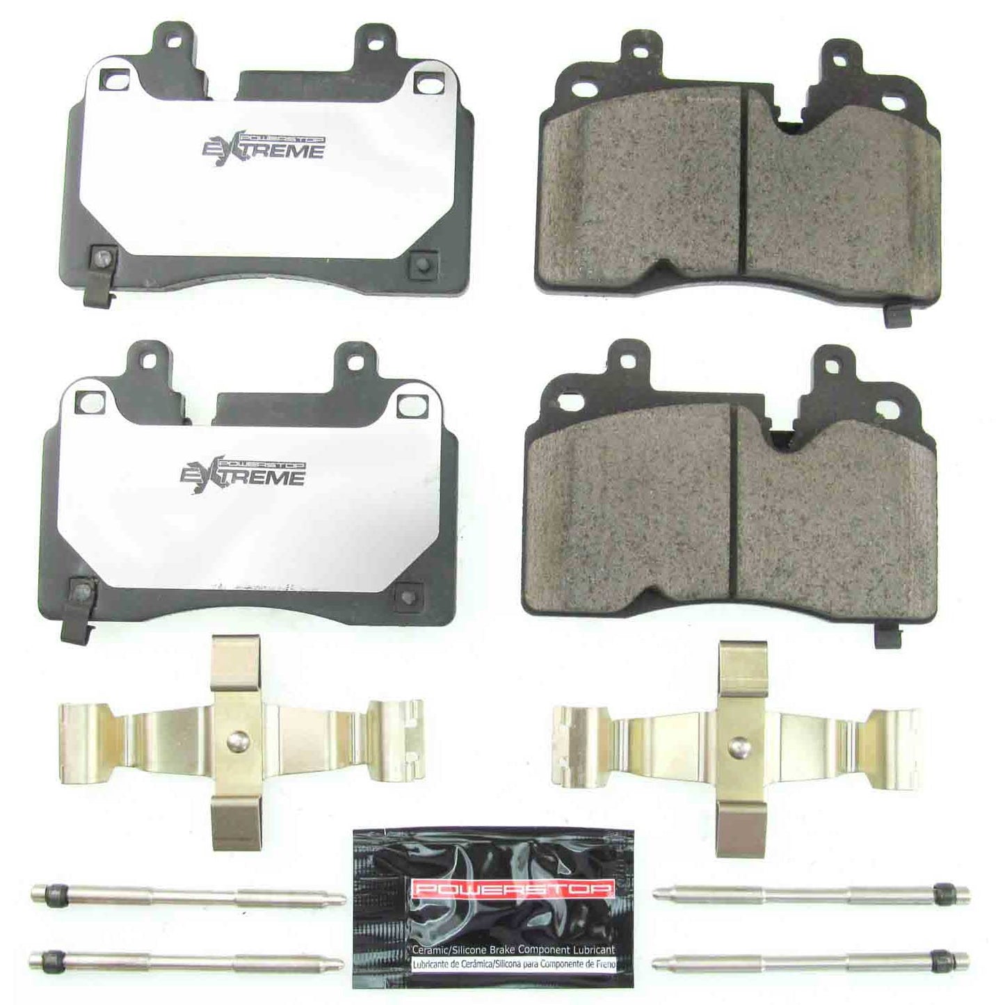 Corvette (2020-2024) Front Carbon Ceramic Brake Pads by PowerStop Extreme Z26 (Chevrolet C8 Stingray) (Z26-8007)