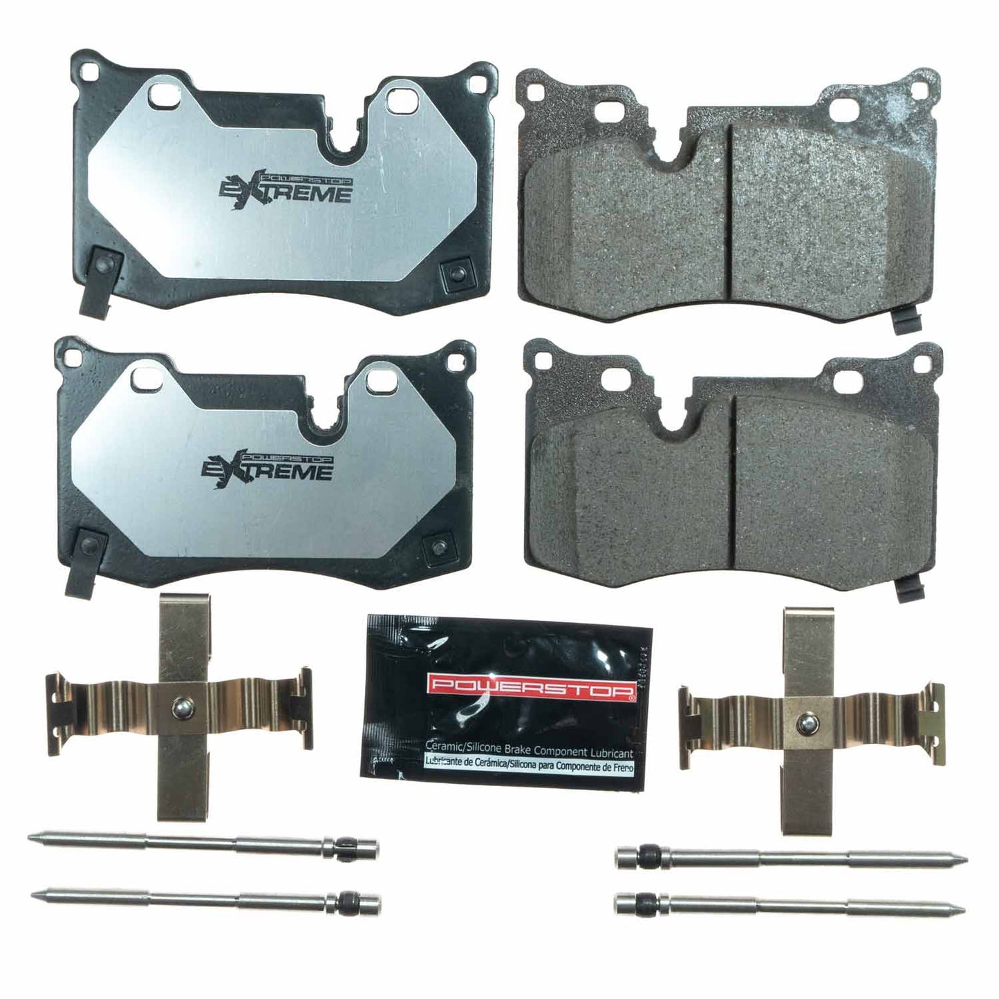 Corvette (2020-2024) Rear Carbon Ceramic Brake Pads by PowerStop Extreme Z26 (Chevrolet C8 Stingray) (Z26-8008)