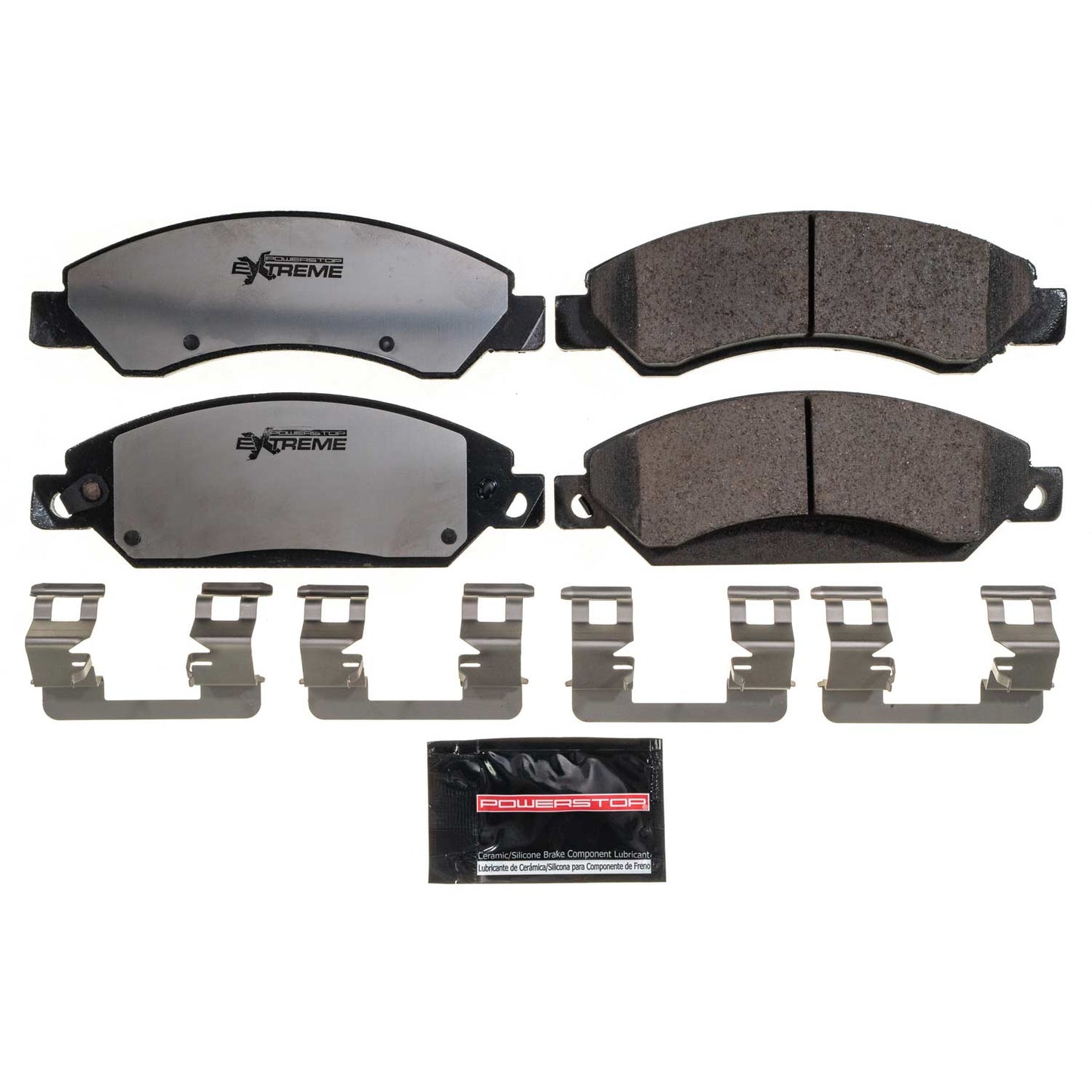 Chevrolet GMC Cadillac (2005-2020) - Front Carbon Ceramic Brake Pads by PowerStop Extreme Z36 (Silverado 1500 Avalanche Tahoe Suburban Express Van Sierra Denali XL Yukon Savana Escalade XTS) (Z36-1092)