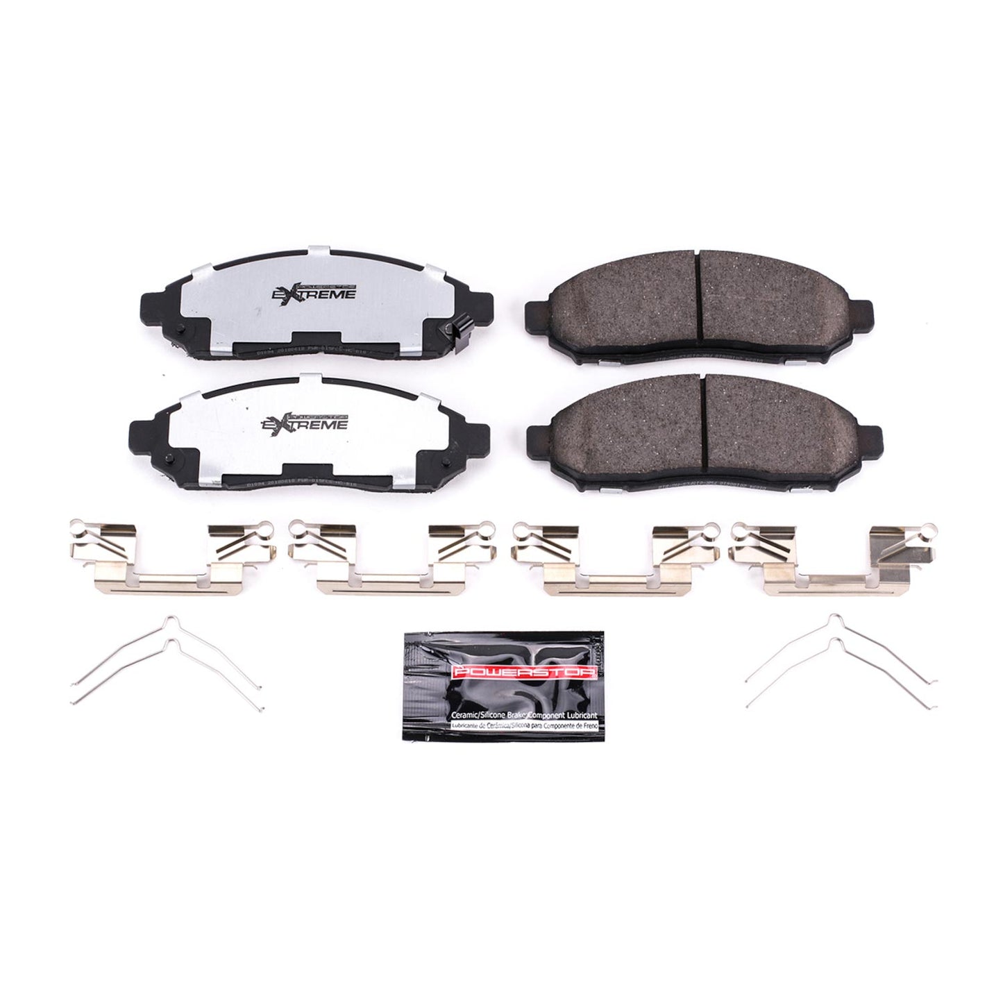 Nissan Xterra Frontier Pathfinder (2005-2015) - Front Carbon Ceramic Brake Pads by PowerStop Extreme Z36 (Z36-1094)