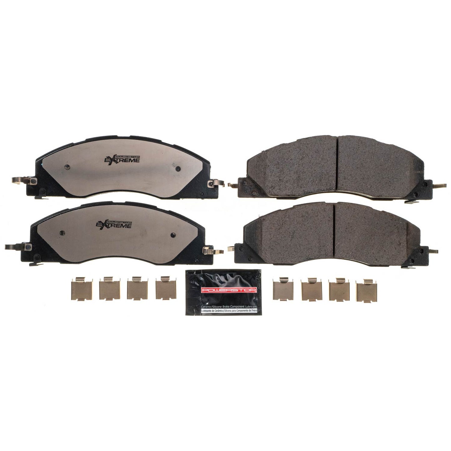 Front Carbon Ceramic Brake Pads by PowerStop Extreme Z36 (Z36-1399)