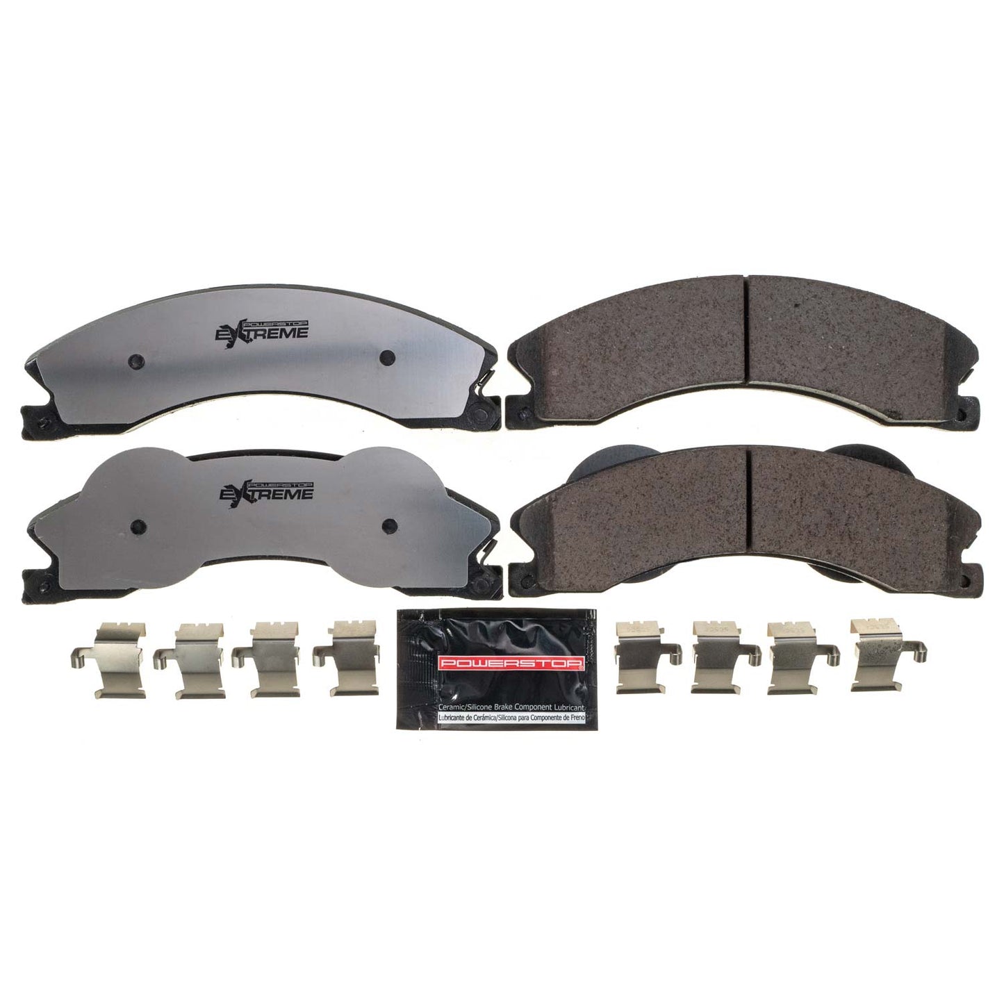 GMC Chevrolet 2500 3500 (2009-2019) - Carbon Ceramic Brake Pads by PowerStop Extreme Z36 (Silverado Sierra HD Express Van Savana 4500 SRW DRW) (Z36-1411)