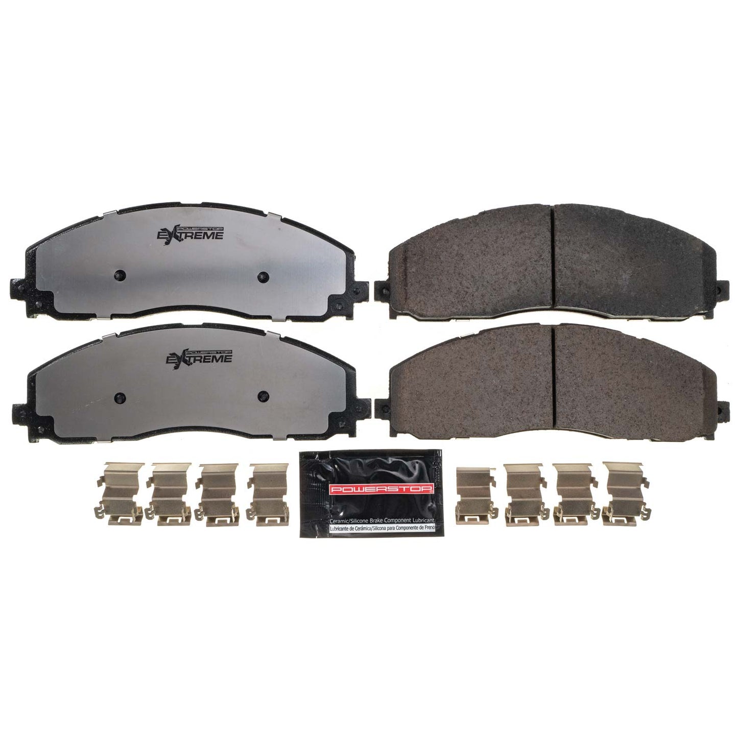 Ford F250 F350 (2012-2022) - Front Carbon Ceramic Brake Pads by PowerStop Extreme Z36 (F450 Super Duty Pickup SRW DRW) (Z36-1680)