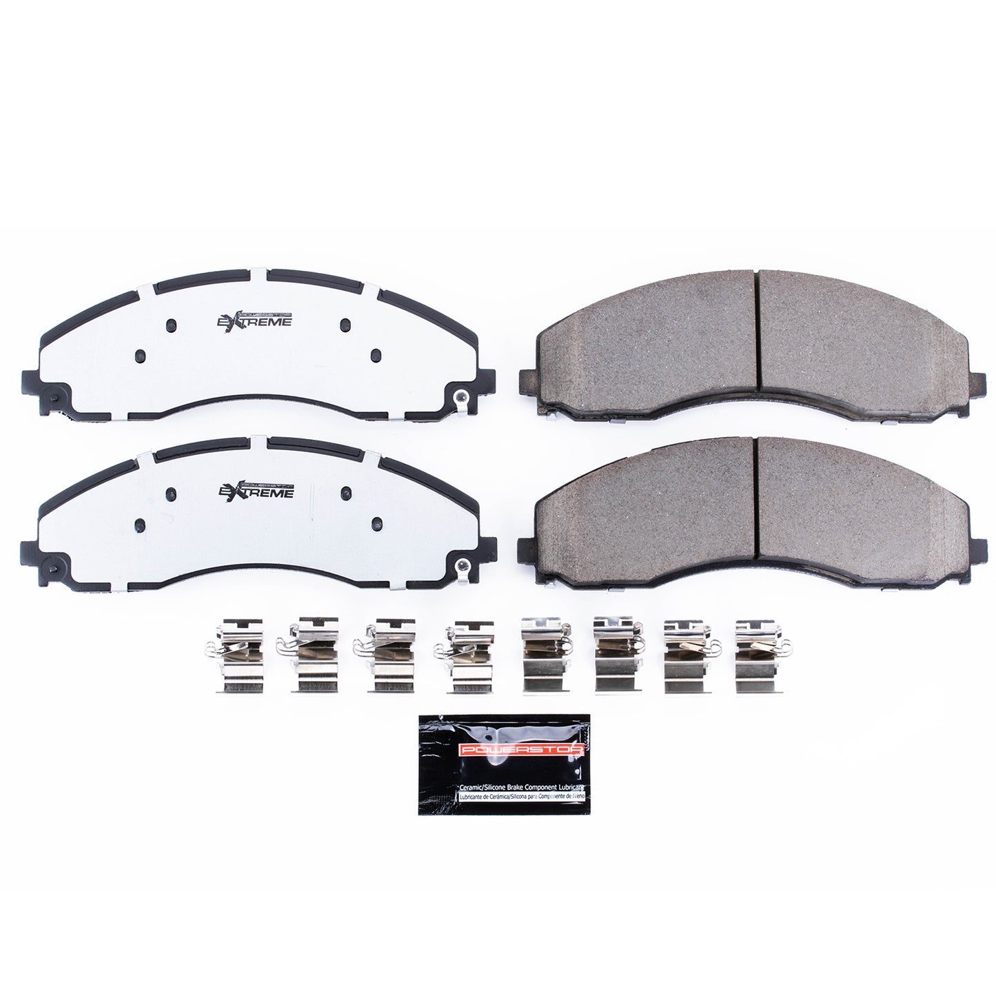 Ford F450 F550 (2017-2024) - Rear Carbon Ceramic Brake Pads by PowerStop Extreme Z36 (F600 Super Duty Pickup) (Z36-2018A)
