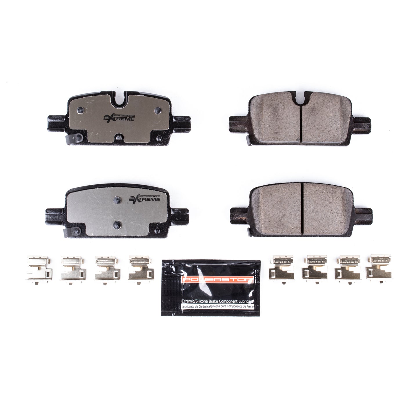 GMC Chevrolet 2019+ Rear Carbon Ceramic Brake Pads by PowerStop Extreme Z36 (Sierra Silverado 1500 Tahoe Suburban Yukon XL Denali Cadillac Escalade Colorado Canyon Hummer EV Pickup Rivian R1S R1T) (Z36-2174)