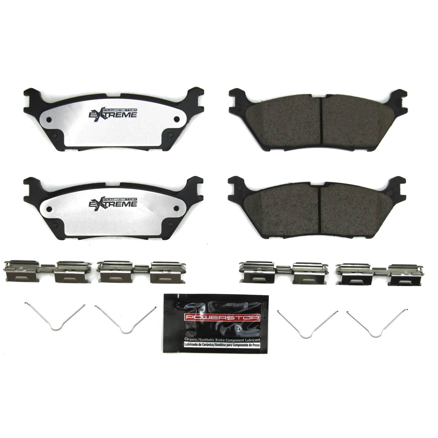 Ford F150 (2021+) Rear Carbon Ceramic Brake Pads by PowerStop Extreme Z36 (Expedition Navigator Raptor) (Z36-2383)