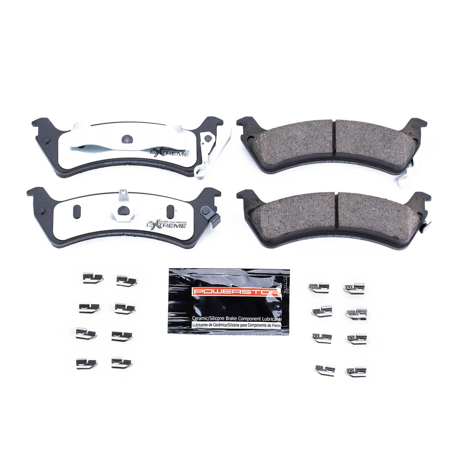 Rear Carbon Ceramic Brake Pads by PowerStop Extreme Z36 (Z36-666)