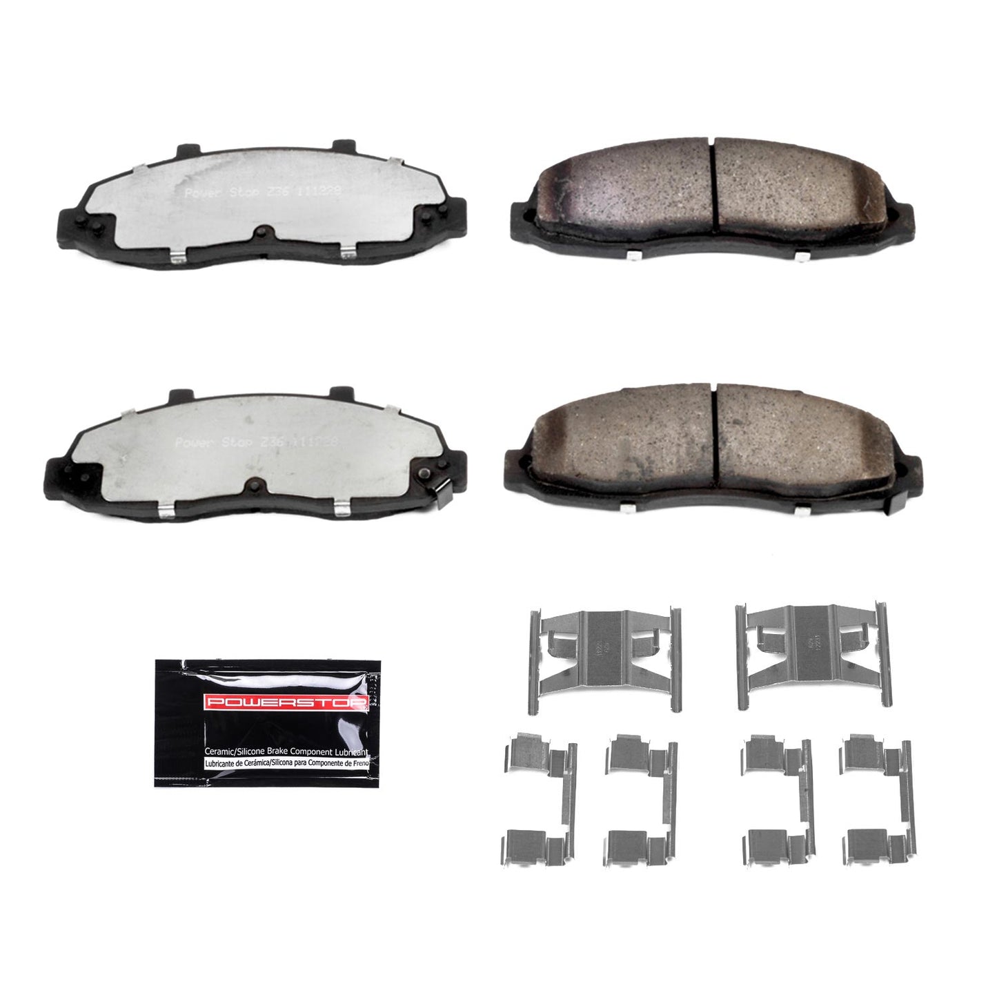 Front Carbon Ceramic Brake Pads by PowerStop Extreme Z36 (Z36-679)