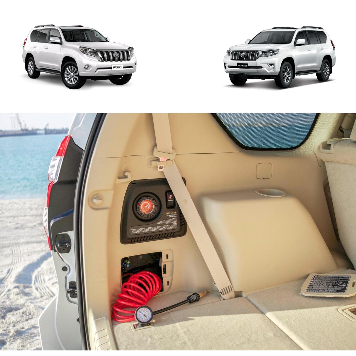 Toyota Prado Integrated Air Compressor Tyre Inflator Pump (2013-2023)