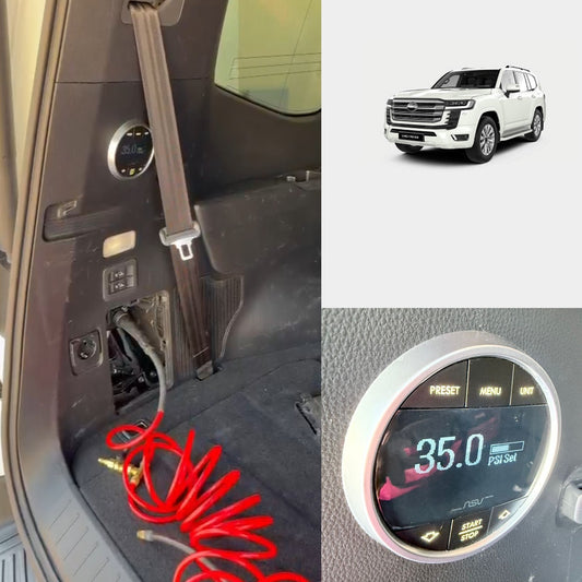 Integrated Digital Air Compressor Pump Tyre Inflator - Toyota Land Cruiser LC300