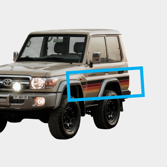 LC71 Hardtop Heritage Edition Side Stripe Stickers - Toyota Land Cruiser LC70